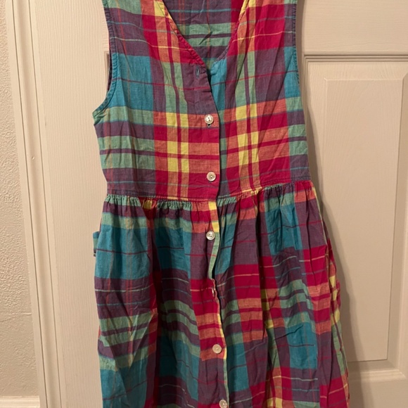 Vintage plaid summer dress - Picture 3 of 6